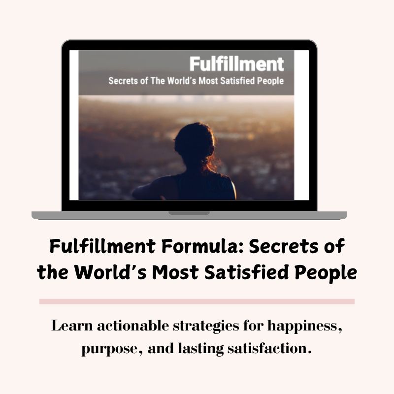 Secrets to Fulfillment and Lasting Satisfaction Pdf