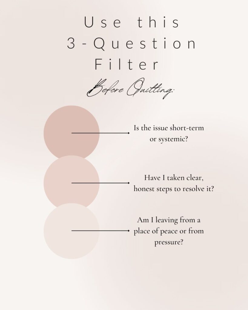 When To Quit A Job Infographic