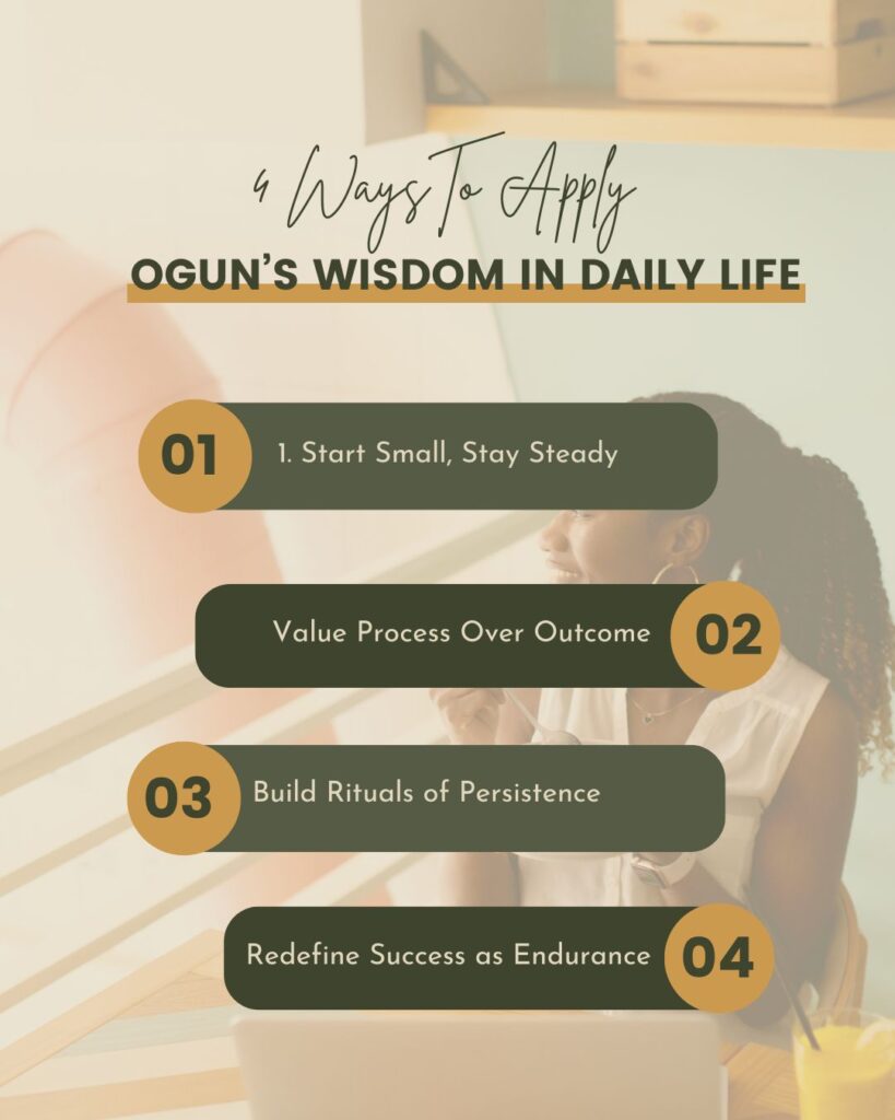 Ogun's Wisdom In Daily Life